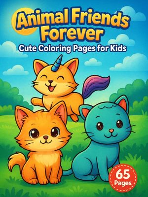 Animal Friends Forever &ndash; 65 Cute Coloring Pages for Kids