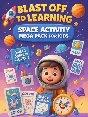 Blast Off to Learning &ndash; Space Activity Mega Pack for Kids (245 Pages)