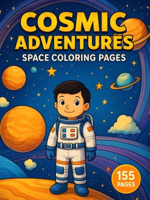 Cosmic Adventures &ndash; 155 Space Coloring Pages
