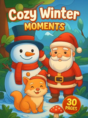 Cozy Winter Moments &ndash; 30 Kids Winter Coloring Pages