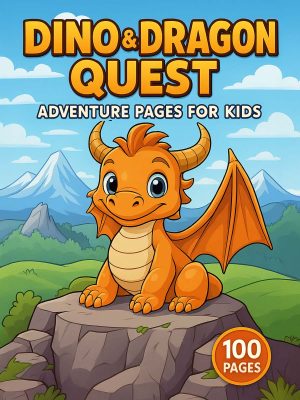 Dino & Dragon Quest &ndash; 100 Adventure Pages for Kids