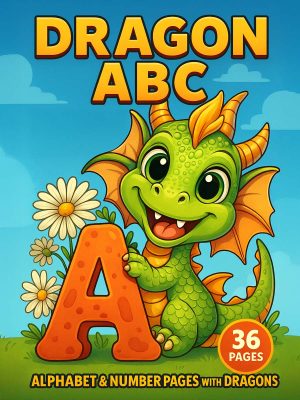Dragon ABC &ndash; 36 Alphabet & Number Pages with Dragons