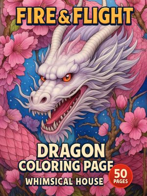 Fire & Flight &ndash; 50 Dragon Coloring Pages