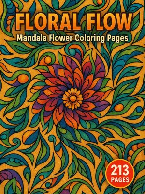Floral Flow &ndash; 213 Mandala Flower Coloring Pages
