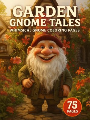 Garden Gnome Tales &ndash; 75 Whimsical Gnome Coloring Pages