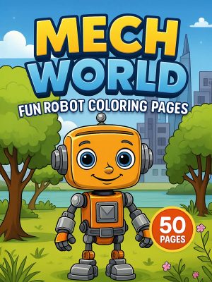 Mech World &ndash; 50 Fun Robot Coloring Pages