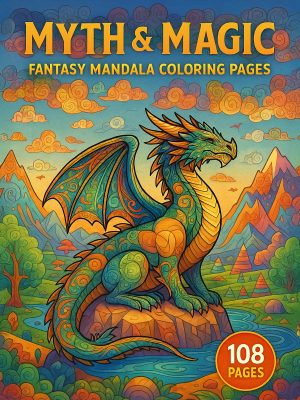 Myth & Magic &ndash; 108 Fantasy Mandala Coloring Pages