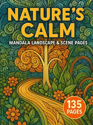 Nature's Calm &ndash; 135 Mandala Landscape & Scene Pages
