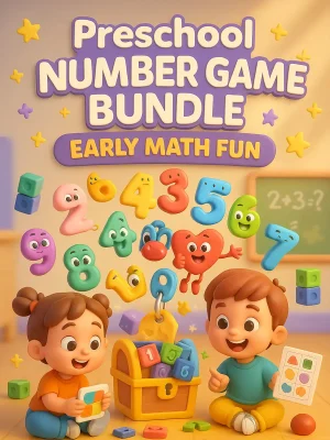 Preschool Number Game Bundle &ndash; 1170 Pages of Early Math Fun