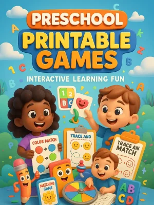 Preschool Printable Games &ndash; 880 Pages of Interactive Learning Fun