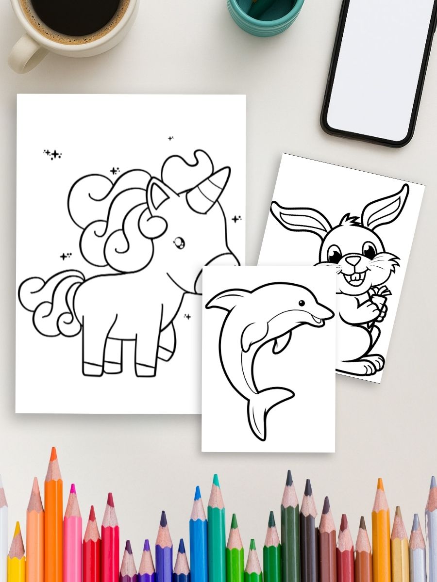 Animal Friends Forever – 65 Cute Coloring Pages for Kids - Image 3