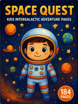 Space Quest &ndash; 184 Intergalactic Adventure Pages for Kids
