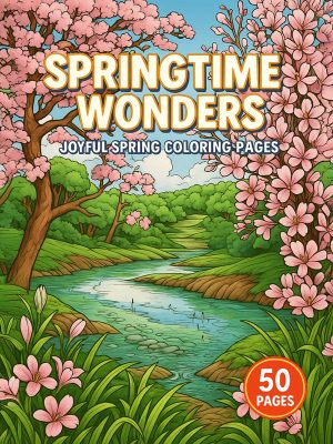 Springtime Wonders &ndash; 50 Joyful Coloring Pages