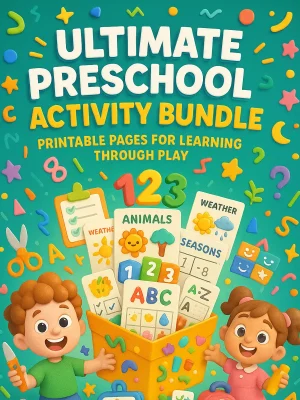 Ultimate Preschool Activity Bundle &ndash; 490+ Printable Pages for Learning Through Play