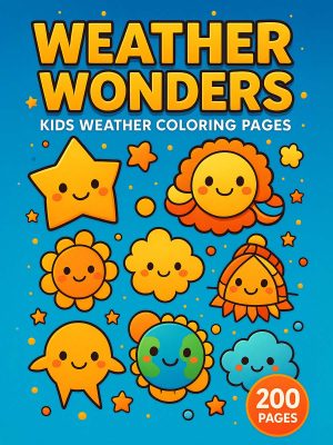 Weather Wonders &ndash; 200 Weather & Season-Themed Coloring Pages