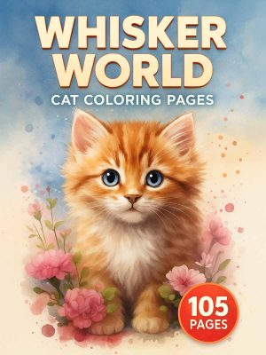 Whisker World &ndash; 105 Cat Coloring Pages