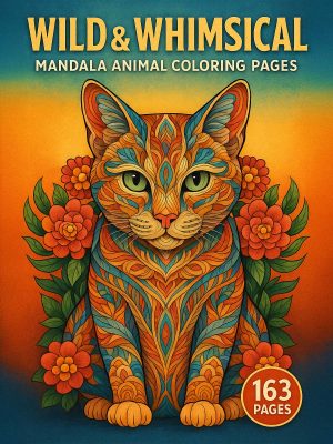 Wild & Whimsical &ndash; 163 Mandala Animal Coloring Pages